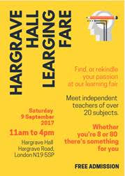 Hargrave Hall Learning Fair @ Hargrave Hall | England | United Kingdom