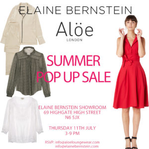 Summer Pop Up Sale @ Elaine Bernstein Showroom