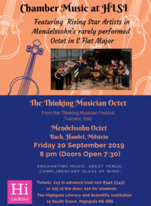 THE THINKING MUSICIAN OCTET @ Highgate Literary and Scientific Institution