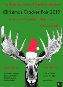 The HLSI Christmas Cracker Fair 2019 @ The HIghgate Literary & Scientific Institution