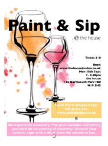 Paint and Sip @ the house
